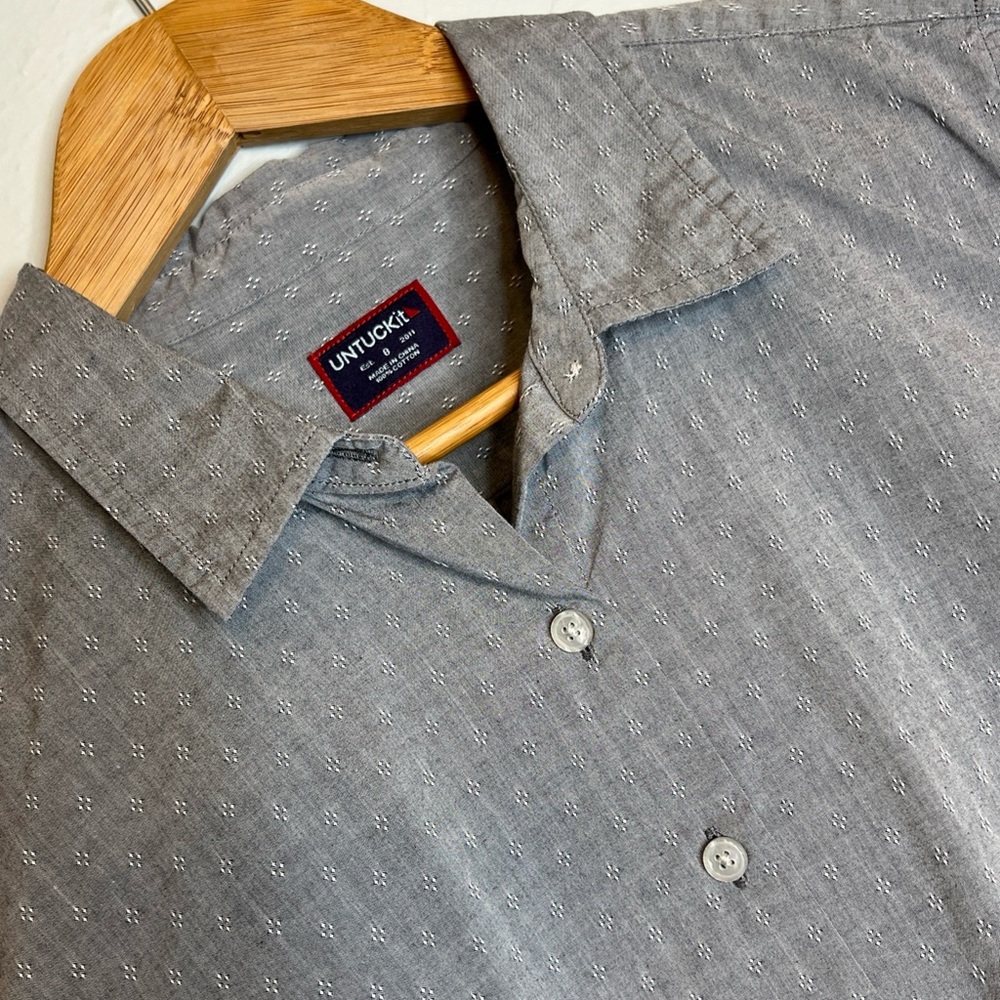 UNTUCKit Women's 8 Long Sleeve Fitted Cotton Button Down Shirt